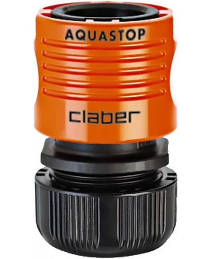 RACCORDO 1/2 ACQUA STOP per TUBO GIARDINO IRRIGAZIONE GIARDINAGGIO CLABER