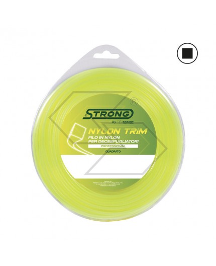 Filo per decespugliatore Strong - Ø 4,5 mm x 20 m - Quadro - Valva
