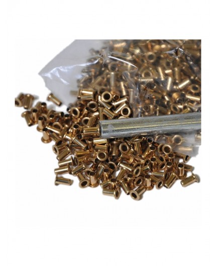 Occhielli metallici diam. 3mm. per rinforzo dei fori nei telaini