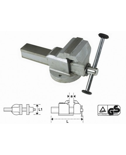 MORSA DA BANCO ACCIAIO INFRANGIBILE FISSA 80MM