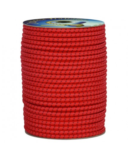 Treccia elastica rossa 6 mm