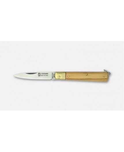 Coltello "Il Siciliano", manico in ulivo - cm. 15